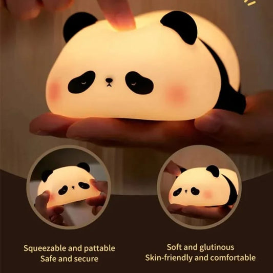 Panda Night Lamp – Cute Silicone LED Light