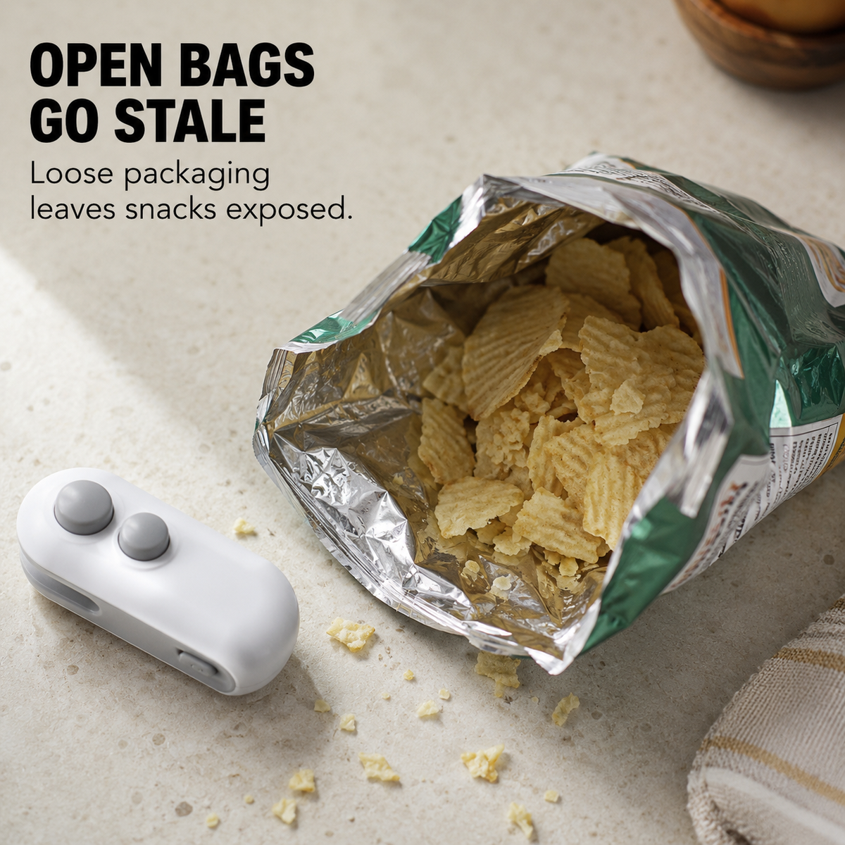 Mini Portable Bag Sealer – Heat Seal & Cutter 2-in-1 in pakistan